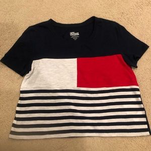 Tommy Hilfiger denim cropped tee